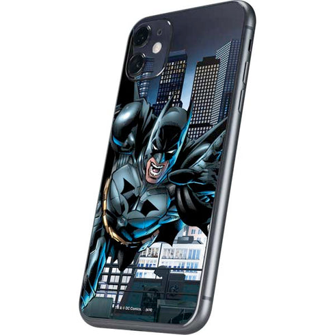 DC Comics Batman Dark Knight Comic Art Action Pose iPhone 11 Skin